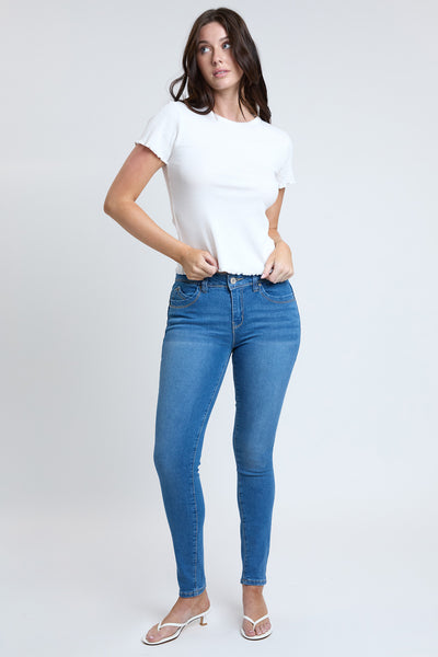 Junior Wannabettabutt Repreve Mid-Rise Skinny,  Pack of 12