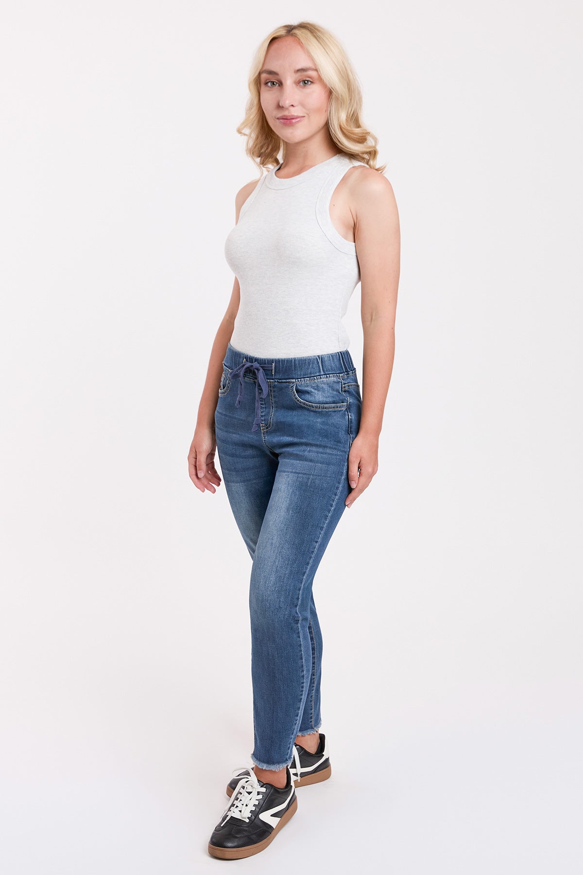 Petite High Rise Denim Ankle Jogger, Pack of 6