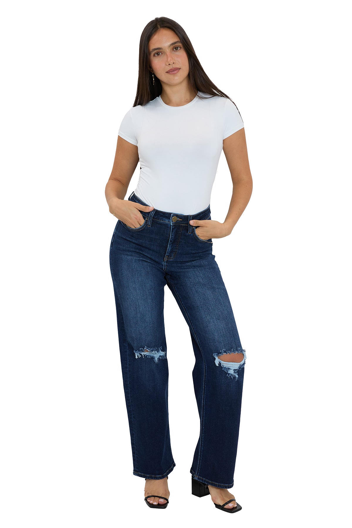 Hailey High Rise Wide Leg Jeans