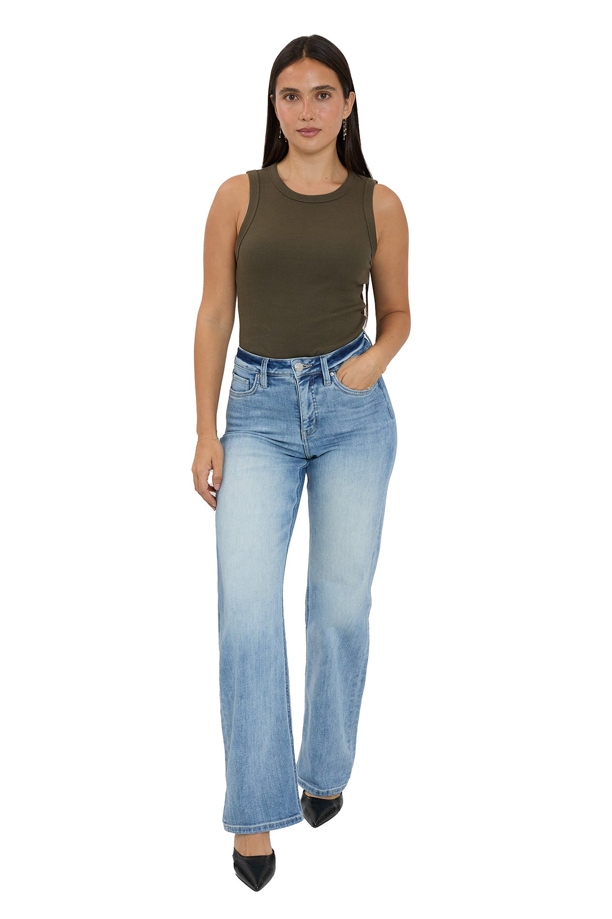 Hailey High Rise Wide Leg Jeans