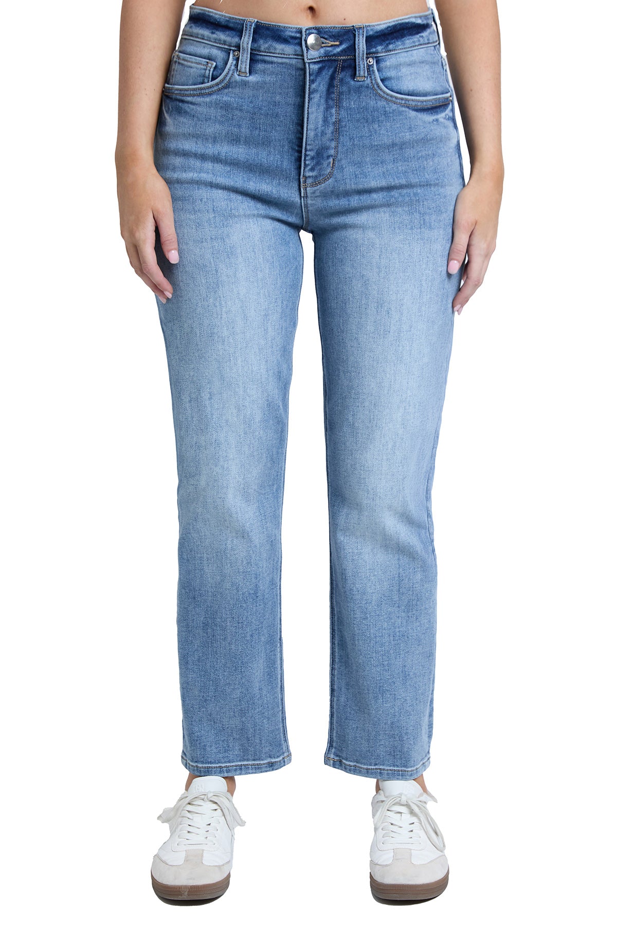 Dylan High Rise Cropped Straight Leg Jeans
