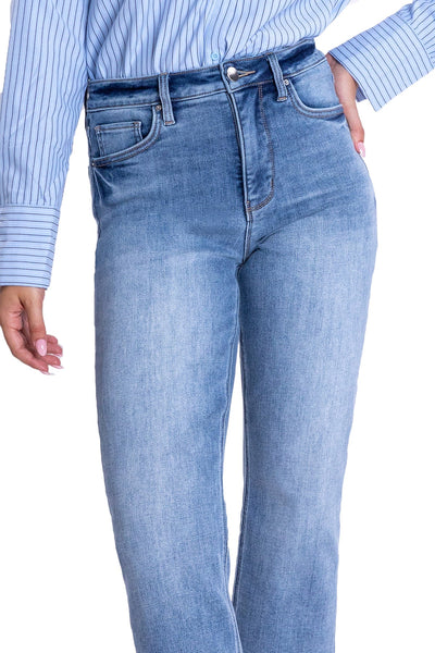 Dylan High Rise Cropped Straight Leg Jeans