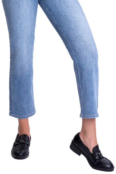 Dylan High Rise Cropped Straight Leg Jeans