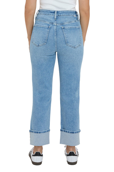 Dylan Cuffed Straight Leg Jeans