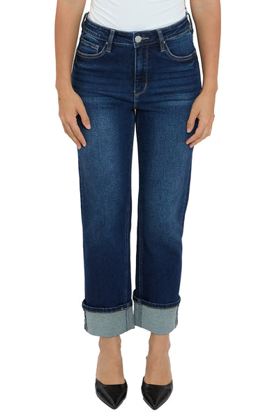 Dylan Cuffed Straight Leg Jeans
