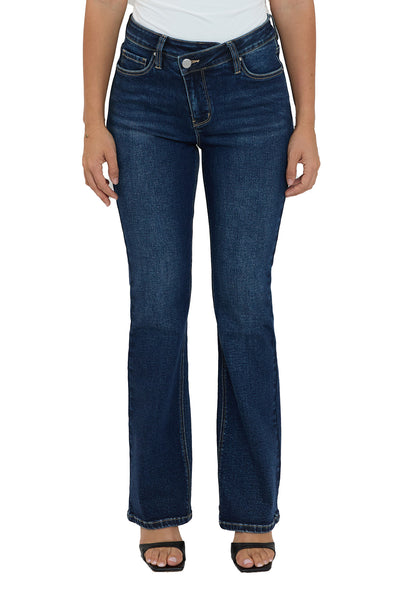 Mia High Rise Crossover Bootcut Jeans