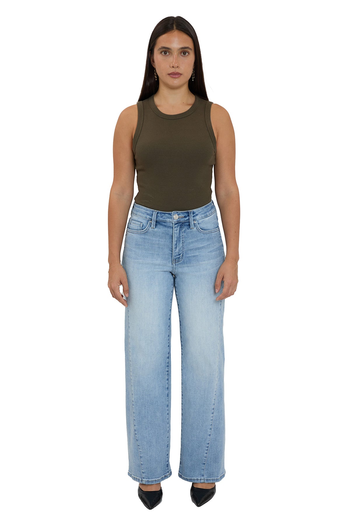 Hailey High Rise Contour Wide Leg Jeans (PRE-ORDER 11/28 SHIP)