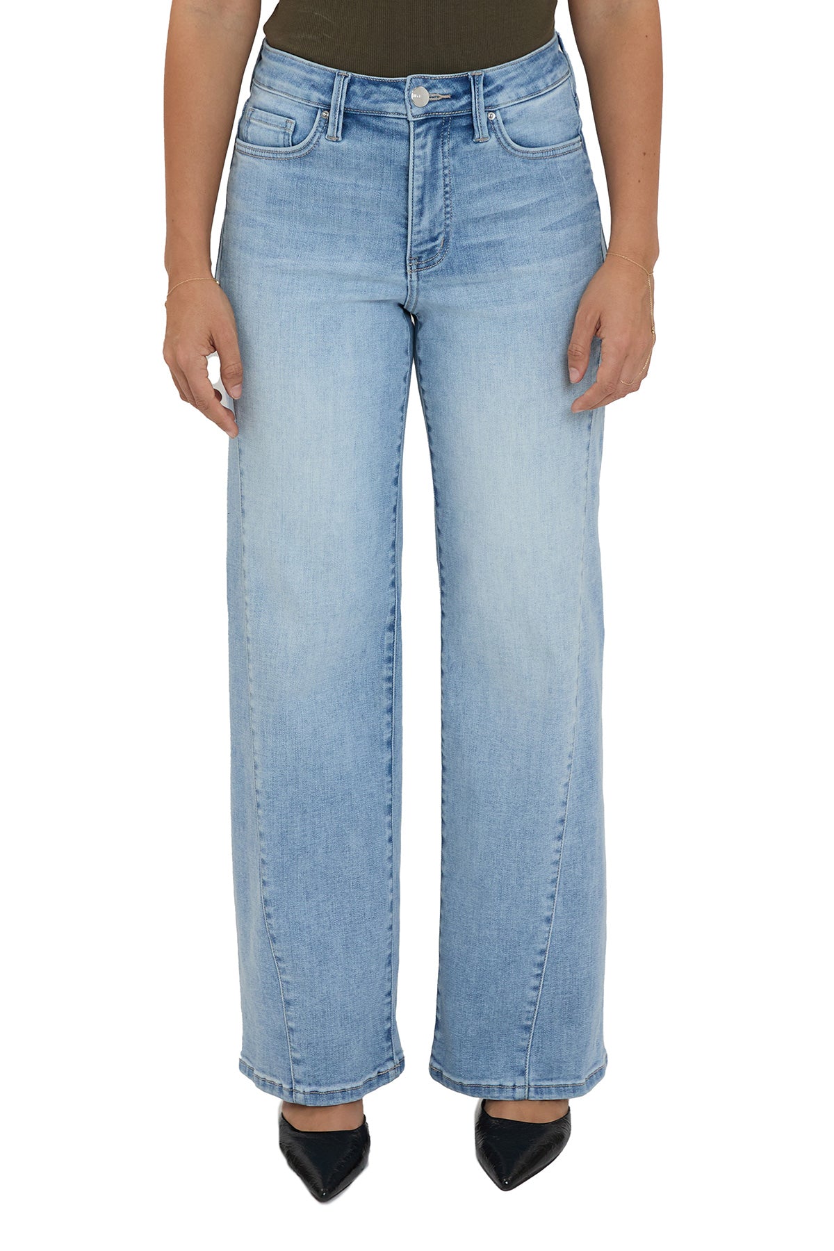 Hailey High Rise Contour Wide Leg Jeans (PRE-ORDER 11/28 SHIP)