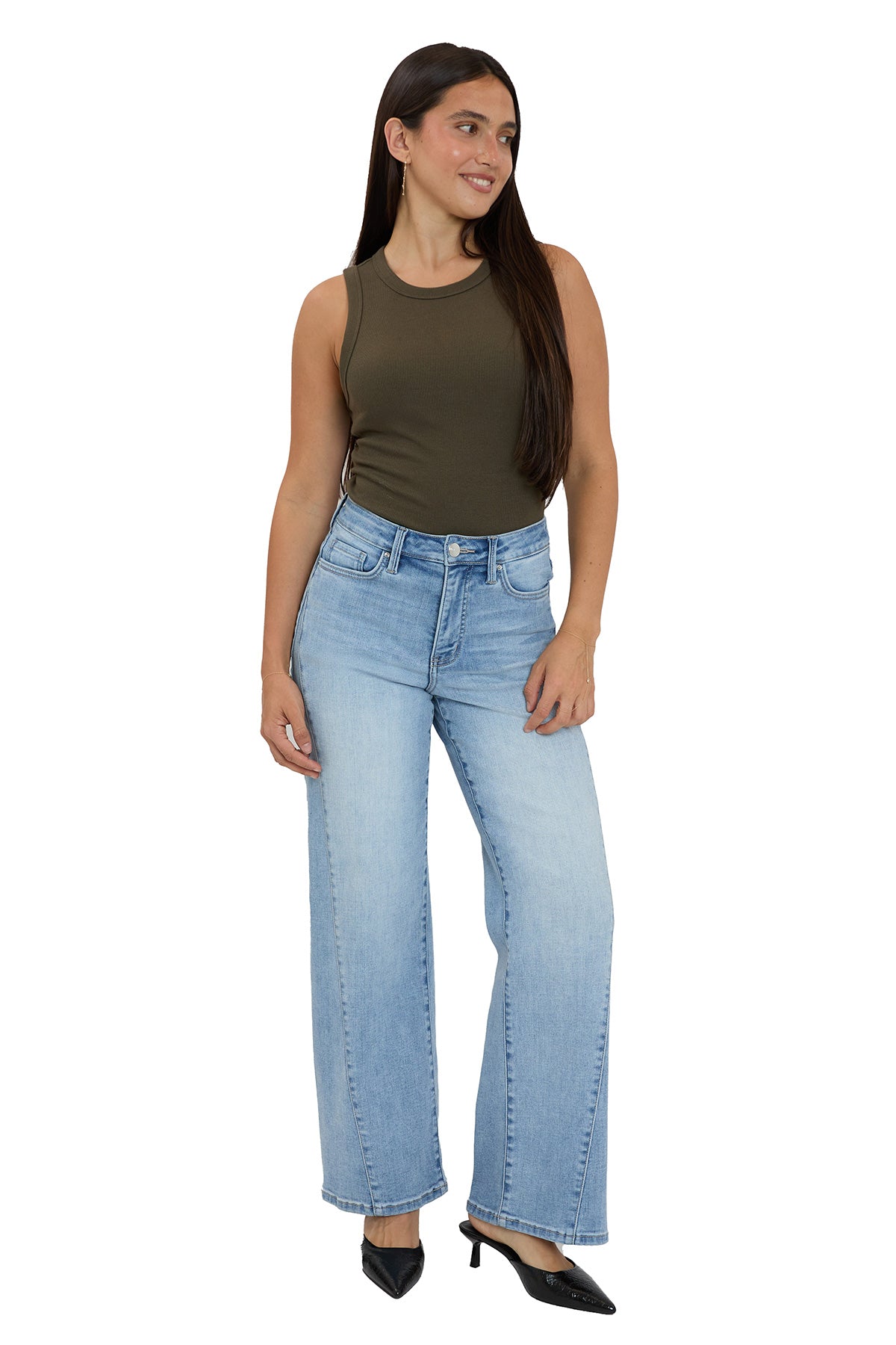 Hailey High Rise Contour Wide Leg Jeans (PRE-ORDER 11/28 SHIP)