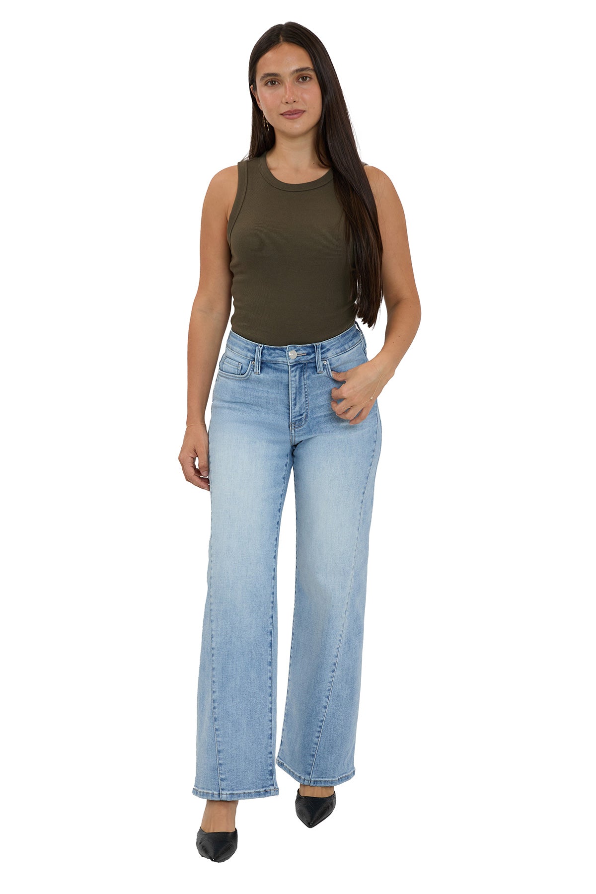 Hailey High Rise Contour Wide Leg Jeans (PRE-ORDER 11/28 SHIP)
