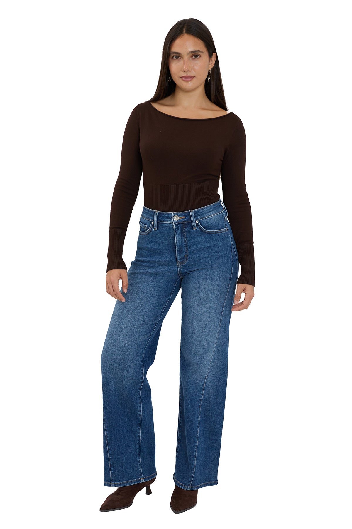 Hailey High Rise Contour Wide Leg Jeans (PRE-ORDER 11/28 SHIP)