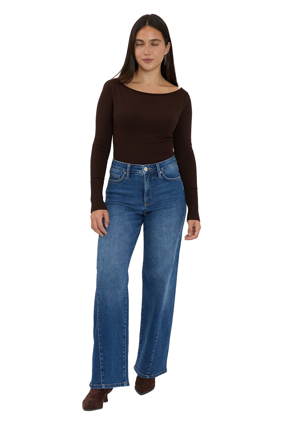Hailey High Rise Contour Wide Leg Jeans (PRE-ORDER 11/28 SHIP)
