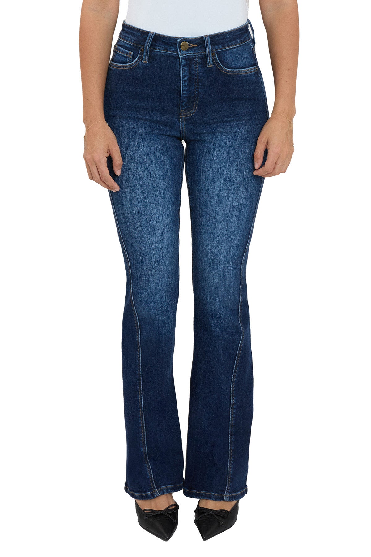 Daisy High Rise Slim Angled Flare Jeans