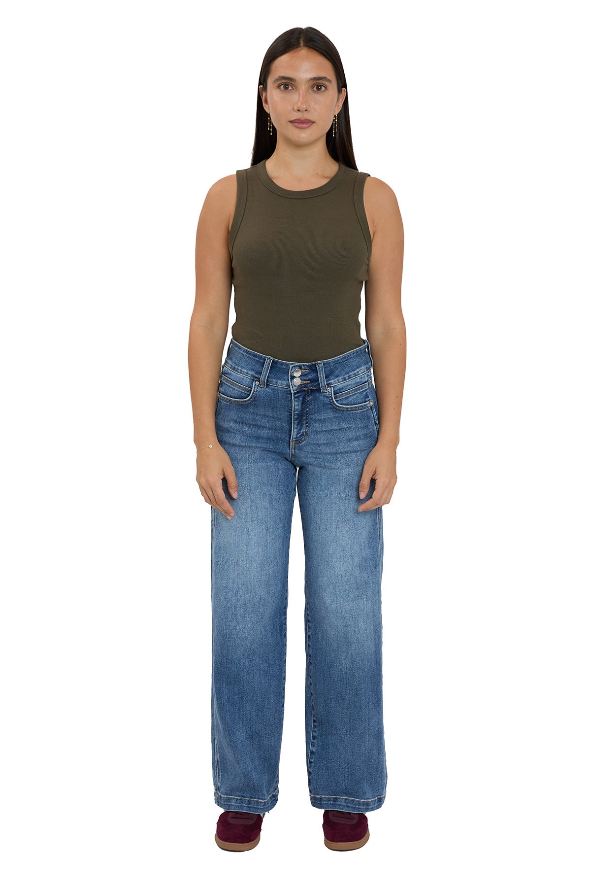 Hailey High Rise Wide Leg Slimmer Jeans (PRE-ORDER 11/7 SHIP)
