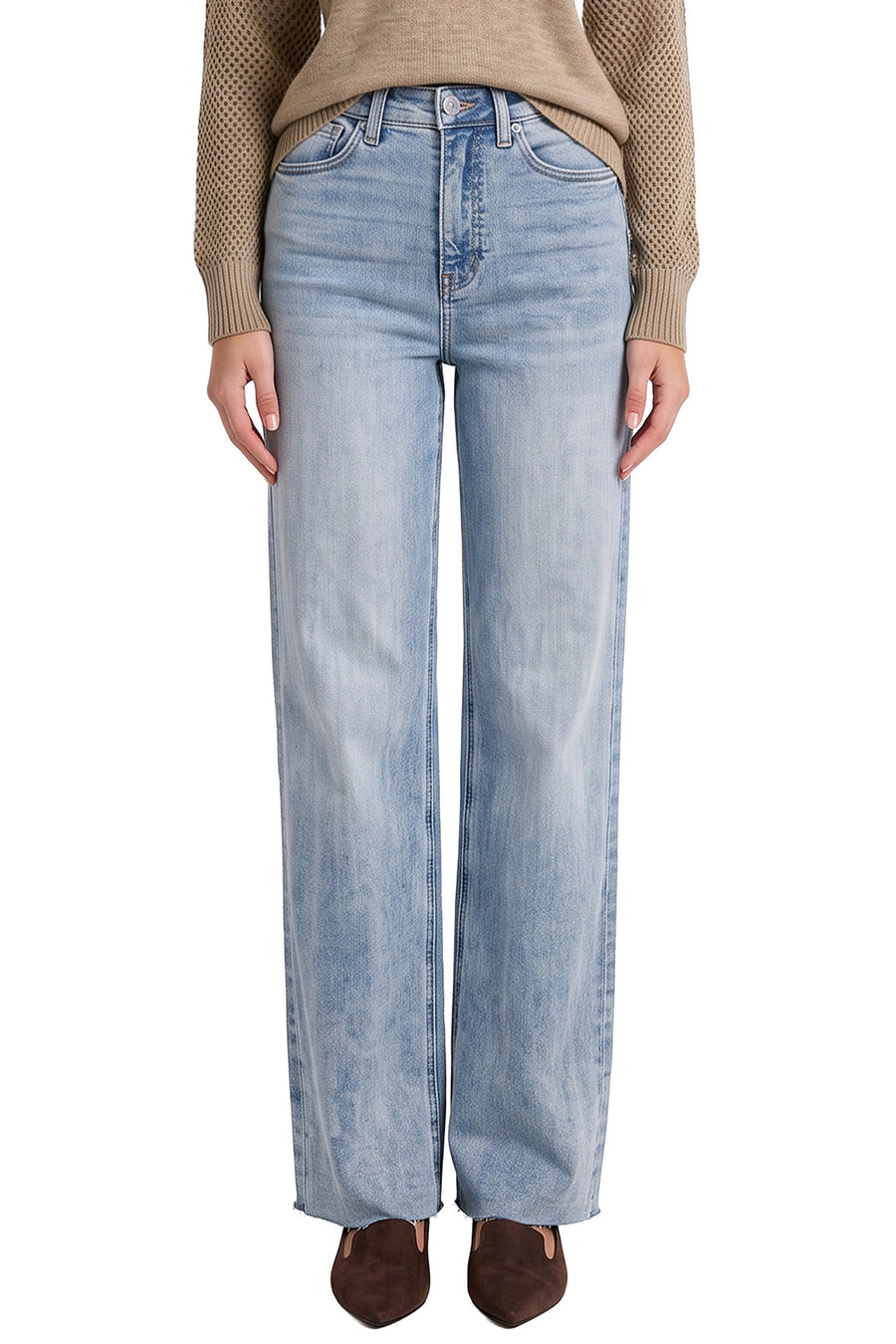 Hailey High Rise Wide Leg Jeans-08C