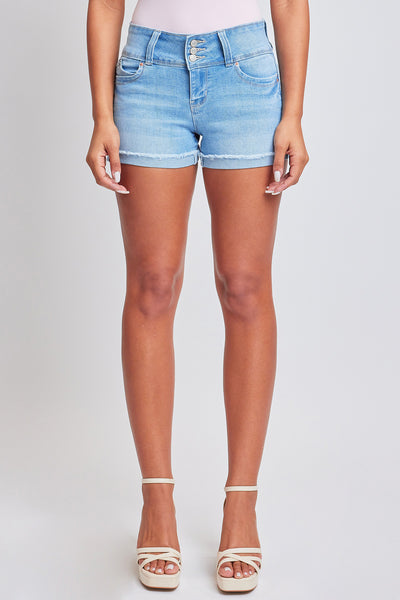 WannaBettaButt 3 Button Cuffed Denim Shorts, pack of 12