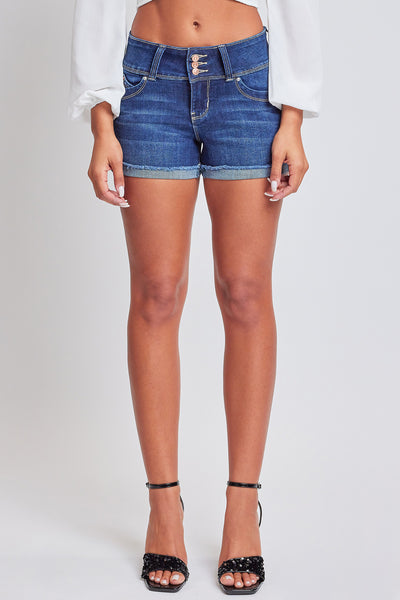 WannaBettaButt 3 Button Cuffed Denim Shorts, pack of 12