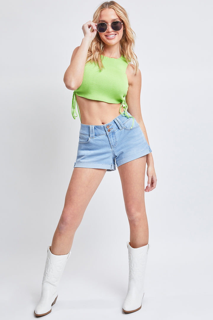 Junior Low-Rise Denim Short With Flap Back Pockets, Pack of 12