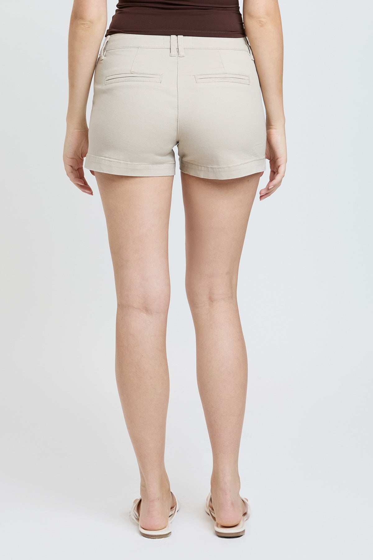 Mid Rise Side Slit Trouser Shorts, Pack of 12