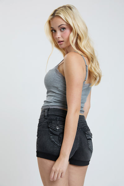 Mid Rise WannaBettaButt Cuffed Denim Shorts, Pack of 12