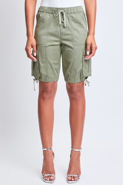 Junior Mid Rise Long Cargo Shorts, Pack Of 6
