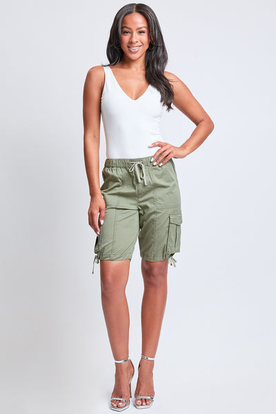 Junior Mid Rise Long Cargo Shorts, Pack Of 6