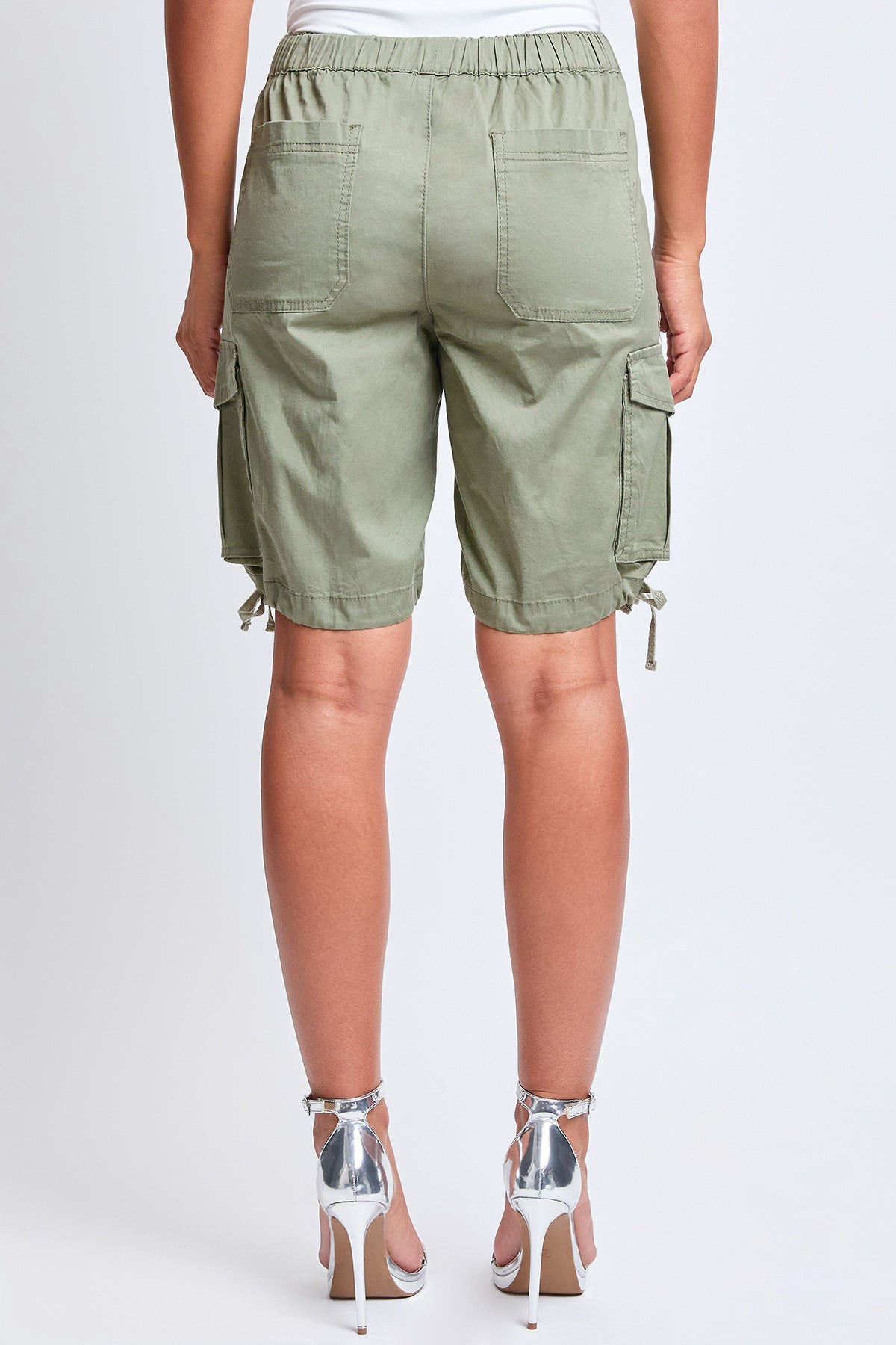 Junior Mid Rise Long Cargo Shorts, Pack Of 6