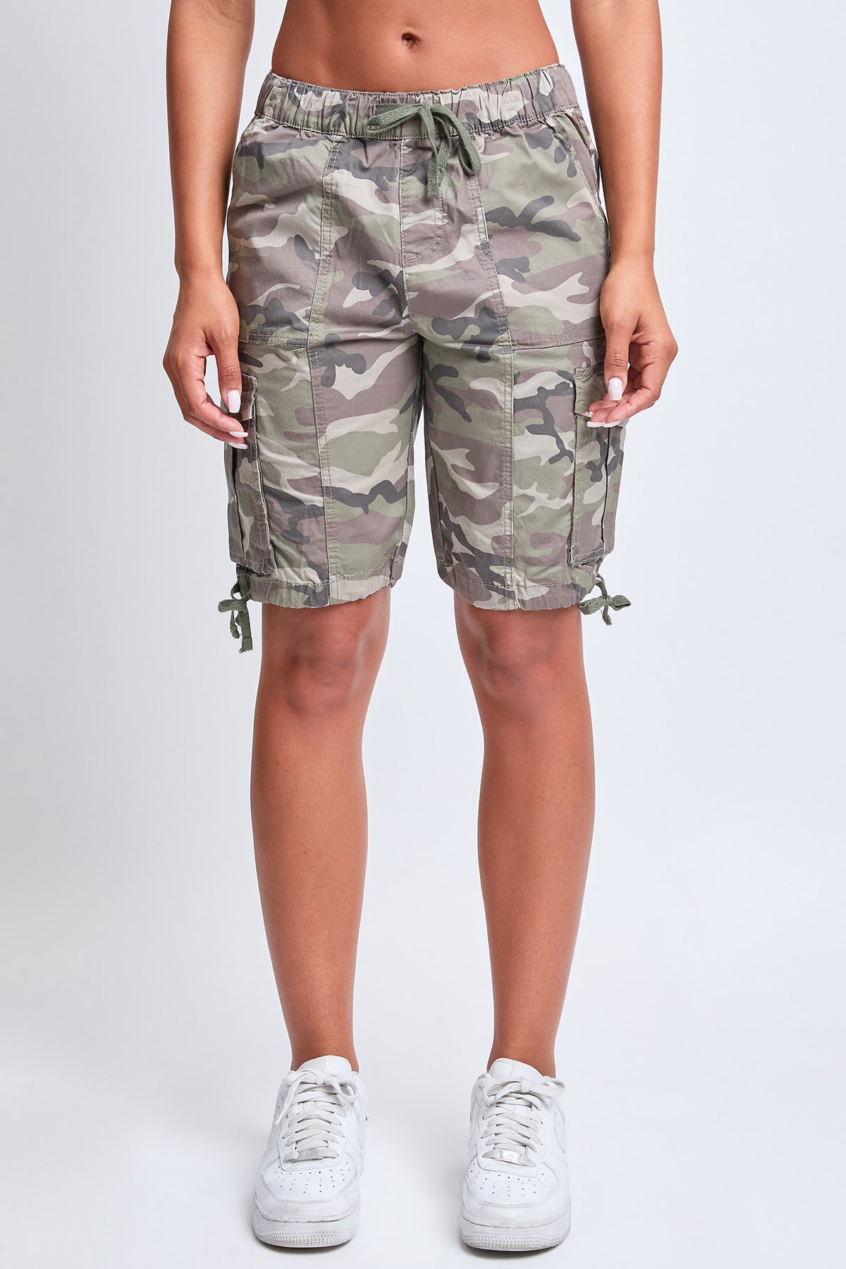 Junior Mid Rise Long Cargo Shorts, Pack Of 6
