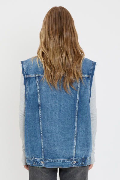 Boyfriend Denim Vest, Pack Of 6