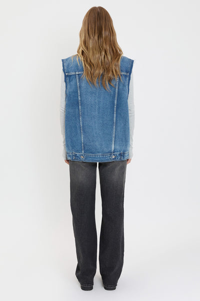 Boyfriend Denim Vest, Pack Of 6