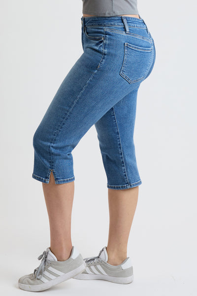Mid Rise Premium Stretch Essential Capri, pack of 8