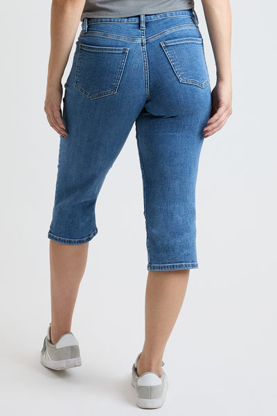 Mid Rise Premium Stretch Essential Capri, pack of 8