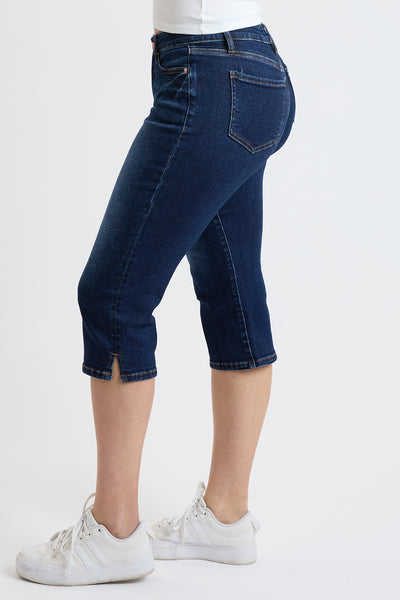 Mid Rise Premium Stretch Essential Capri, pack of 8