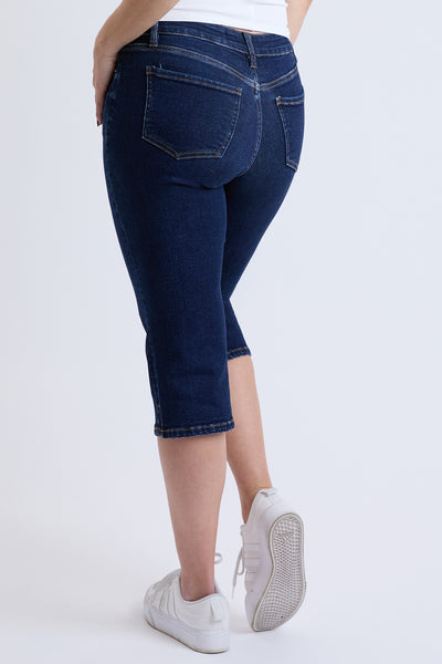 Mid Rise Premium Stretch Essential Capri, pack of 8