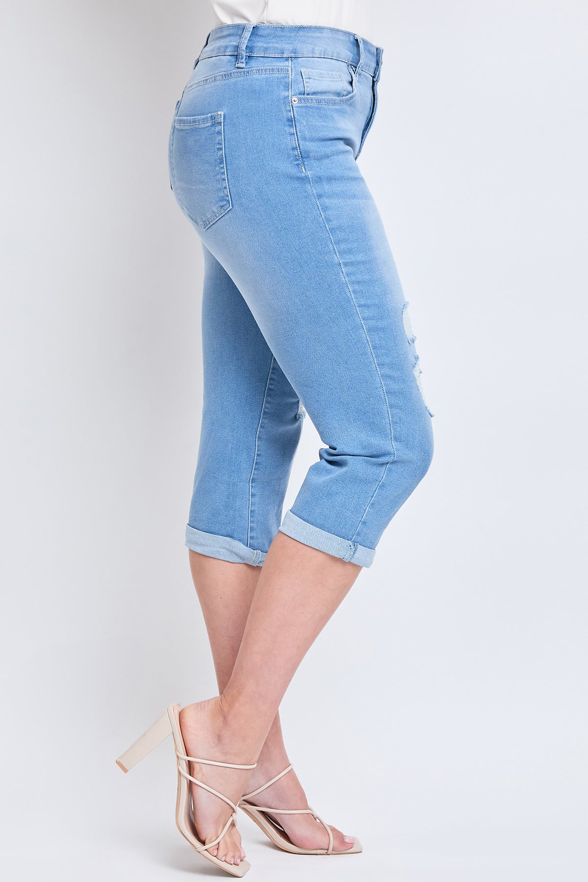 Missy Slim Stretch Cuffed Capri Jeans, Pack Of 12