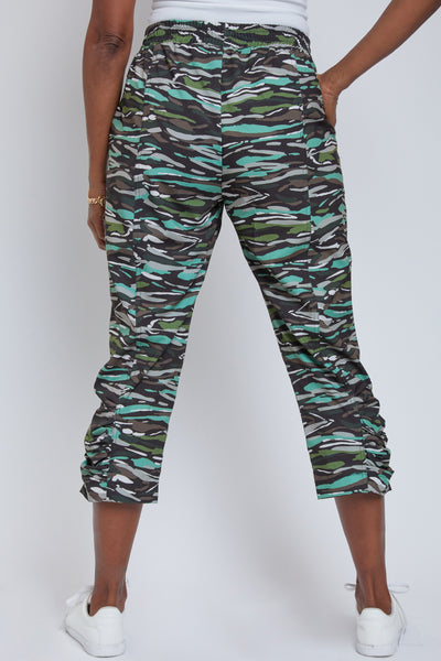 Missy Elastic Waist Techno Fabric Flood With Side Ruching Ankle Detail, Pack Of 6