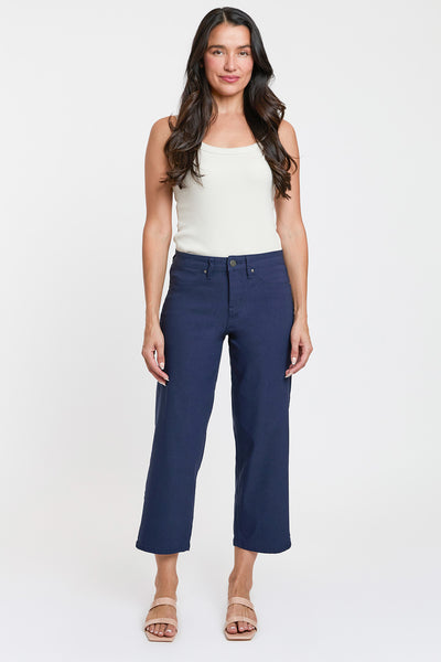 Mid-Rise Hyperstretch Wide Leg Cropped, Open Pack