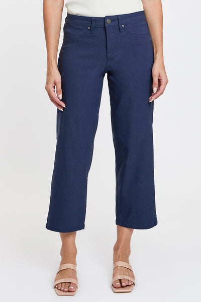 Mid-Rise Hyperstretch Wide Leg Cropped, Open Pack