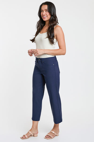 Mid-Rise Hyperstretch Wide Leg Cropped, Open Pack