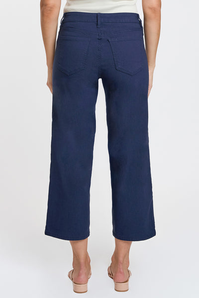 Mid-Rise Hyperstretch Wide Leg Cropped, Open Pack