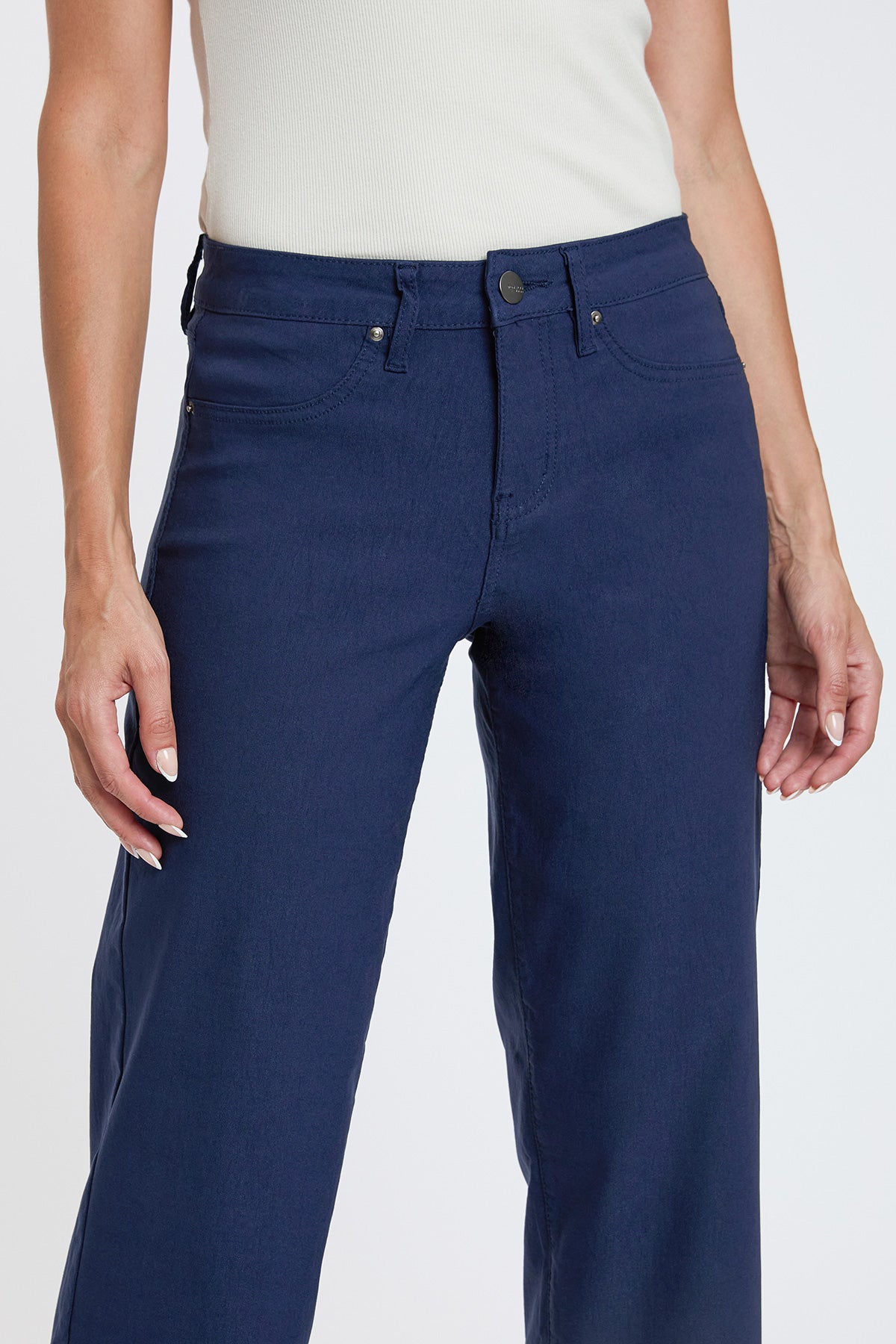 Mid-Rise Hyperstretch Wide Leg Cropped, Open Pack