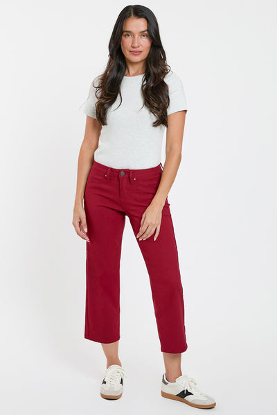 Mid-Rise Hyperstretch Wide Leg Cropped, Pack of 6