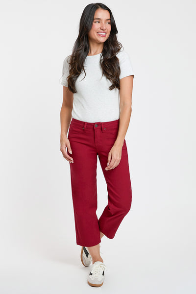 Mid-Rise Hyperstretch Wide Leg Cropped, Pack of 6