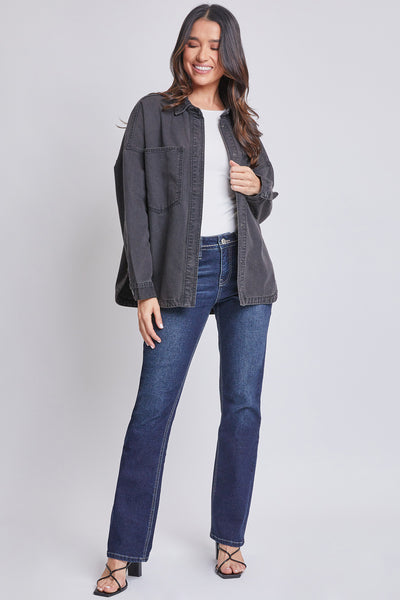 Missy Oversized Shacket with Front Patch Pockets, Pack of 6
