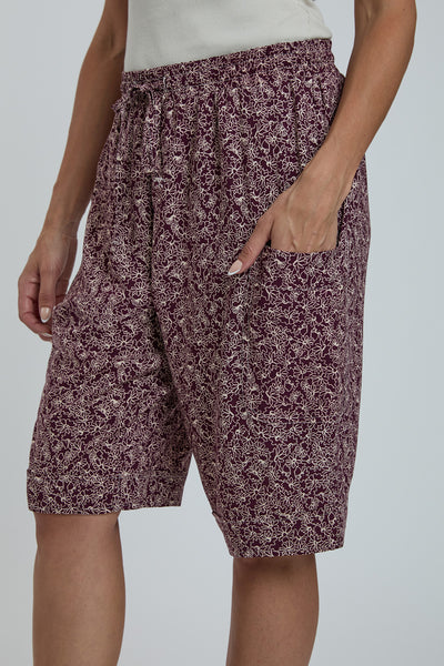Women Elastic Waist Bermuda With Patch Pockets, Pack of 6