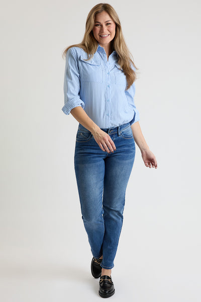 High Rise Curve WannaBettaButt Straight Leg Jean,  Pack of 8