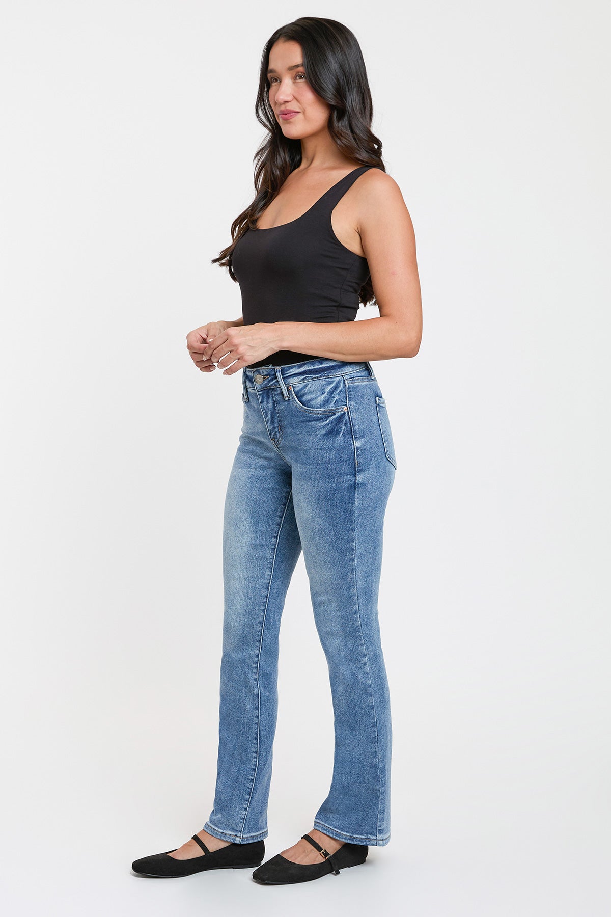 Mid Rise Premium Stretch Bootcut Jean, Pack of 8