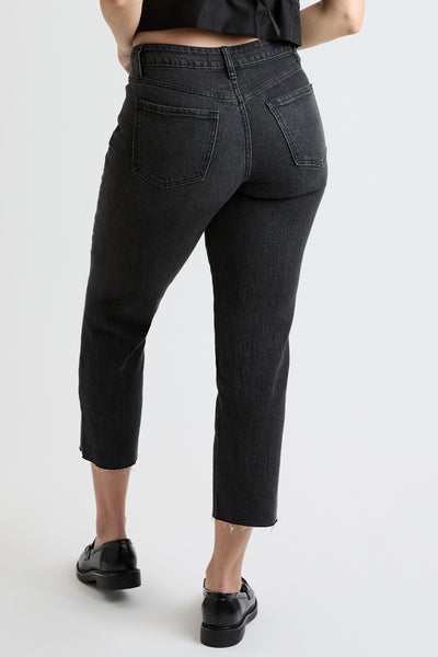 High Rise Cropped Straight Leg Jean Tummy Control, Pack of 8