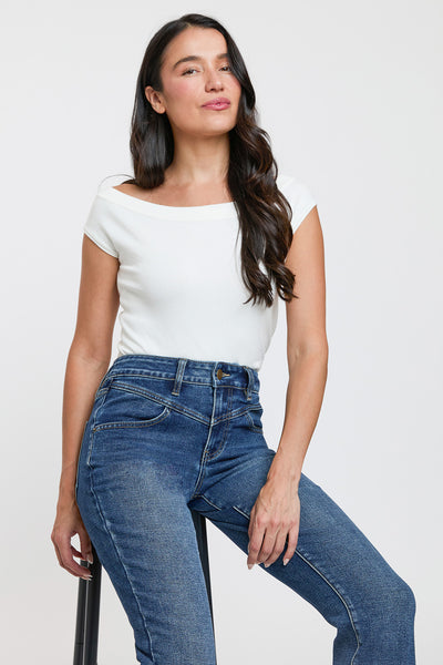 High Rise Contour V-Front Bootcut Jeans, Pack of 8