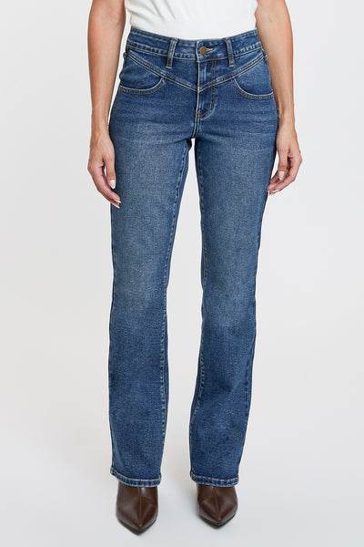 High Rise Contour V-Front Bootcut Jeans, Pack of 8